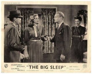 The Big Sleep Lobby Card Humphrey Bogart Lauren Bacall Philip Marlowe