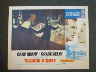 To Catch A Thief - Lobby Card - Cary Grant - Grace Kelly - Hitchcock