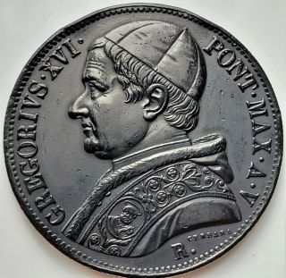 1 Scudo 1835 - Vb Gregory Xvi Italian States Papal States Km 1324