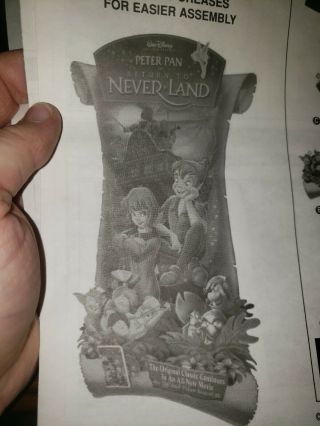 Nib Peter Pan Disney Magical Never Land Cardboard Cutout Standee Standup Poster