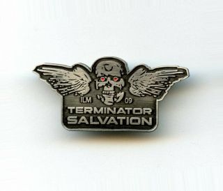 Ilm Industrial Light Magic Lucasfilm Terminator Salvation Crew Vfx Pin & Case