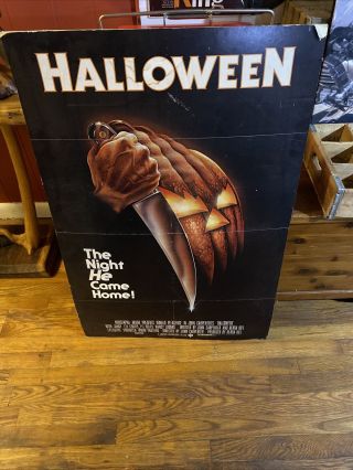 Halloween One Sheet,  ‘78 John Carpenter Great Bob Gleason Art Green Ratings Box