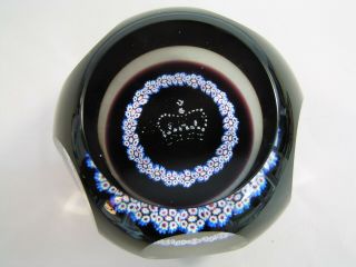 Caithness Millefiori Jubilee Crown Limited Edition Paperweight,  Boxed.