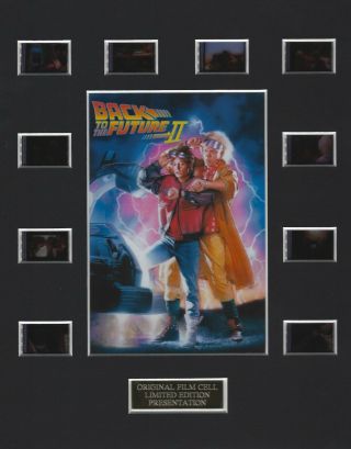 Back To The Future Ii Authentic 35mm Movie Film Cell 8x10 Matted Display - W/coa