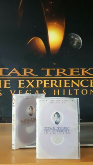 Rare Dvd Star Trek The Experience Las Vegas - Press Kit Tv Promos Collectible