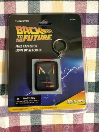 Back To The Future Thinkgeek Flux Capacitor Led Keychain In Package