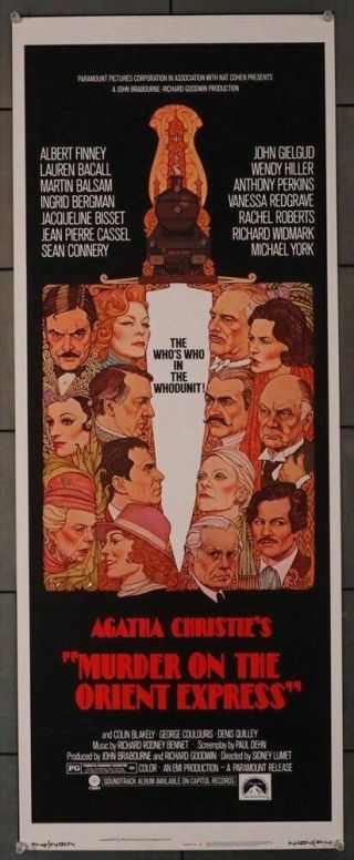 Murder On The Orient Express (1974) 12228 Richard Amsel Movie Poster