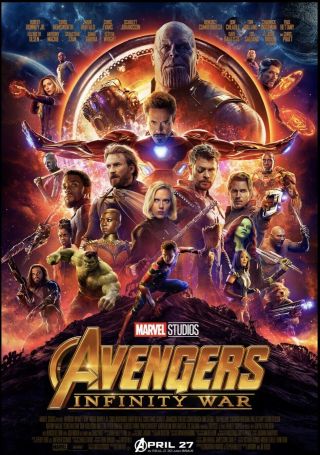 Avengers Infinity War Final Movie Poster 27x40 1 Sheet Ds 2018