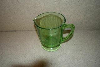 Ma Vintage 4 Cup / 32 Oz Depression Glass Measuring Cup