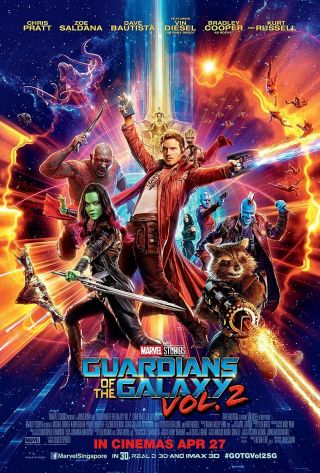Guardians Of The Galaxy Vol.  2 Movie Poster Double 2 Sided Ds 27x40