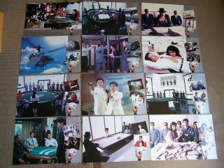 King Of Gambler 1990 12 Hong Kong Lobby Card Set Alex Man Roy Chiao Kathy Chow