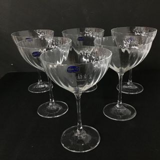 6x Bohemia Crystal Waterfall Cocktail Glasses 340ml 309