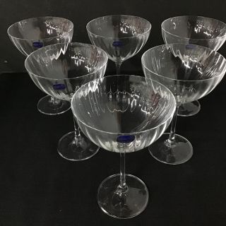 6x Bohemia Crystal Waterfall Cocktail Glasses 340mL 309 2