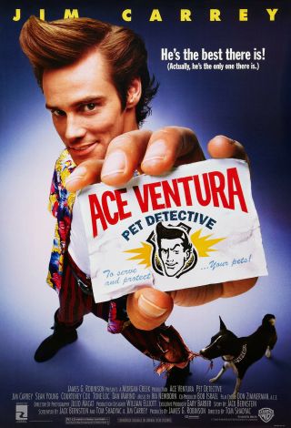 Ace Ventura: Pet Detective (1994) Movie Poster - Rolled - 2 - Sided