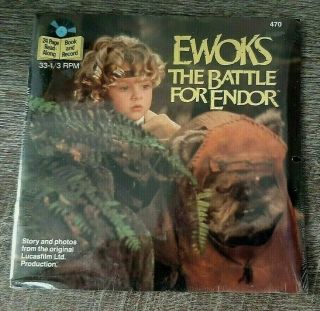 Star Wars Ewoks The Battle For Endor 33 1/3 Record And Book