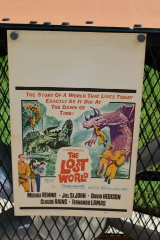 The Lost World Window Card 14 X 22 - 1960 - Movie Poster