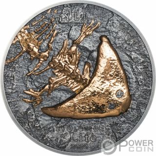 Diplocaulus Evolution Of Life 1 Oz Silver Coin 500 Togrog Mongolia 2020