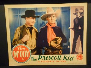 Tim Mccoy The Prescott Kid 1934 Lobby Card Vf Western Joe Sawyer