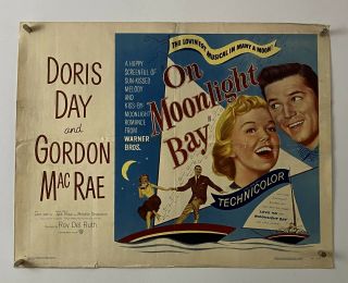 On Moonlight Bay Movie Poster (good) Half Sheet 1951 Doris Day 129