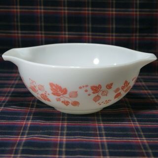 Vintage Pyrex 443 Pink Gooseberry 2 1/2 QT Cinderella Mixing Bowl 2