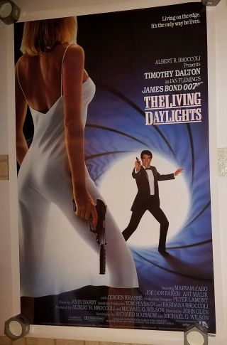 The Living Daylights (1987) James Bond Movie Poster 1 - Sheet Rolled