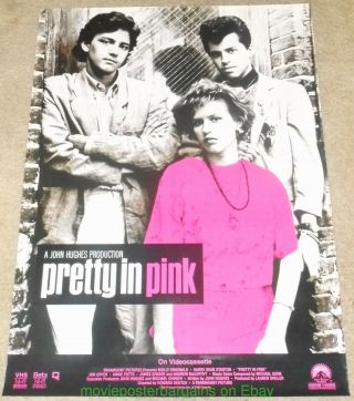 Pretty In Pink Movie Poster Molly Ringwald 1980 