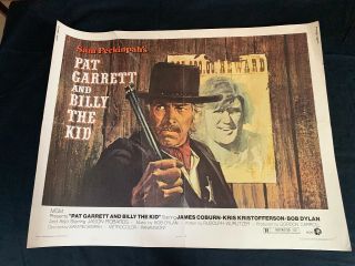 Pat Garrett And Billy The Kid U.  S Half Sheet 22x28 Poster - Western