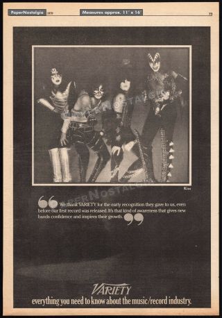 Kiss_original 1979 Trade Print Ad Promo / Poster_paul Stanley_gene Simmons.