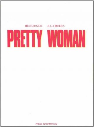 Pretty Woman - 1990 - Press Kit W 6 Photos - Julia Roberts,  Richard Gere
