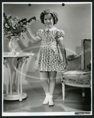 1937 20th Fox Keybook Fashion Photo - Shirley Temple In Spring Frock