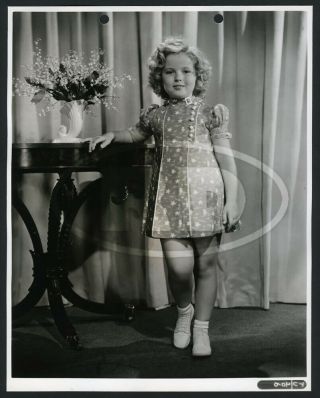 1936 20th Fox Keybook Fashion Photo - Shirley Temple In School Frock