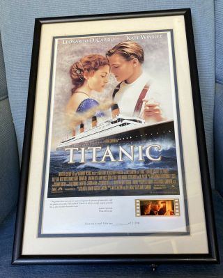 Titanic Framed @ Lighted Movie Cell International Edition 2,  373 Of 2,  500 (13x18)