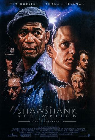 The Shawshank Redemption Movie Poster Ds 10th Ann.  27x40 Drew Struzan