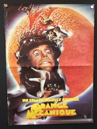 A Clockwork Orange French Movie Poster - Stanley Kubrick Hollywood Posters