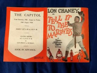Lon Chaney 1926 Silent Movie Herald - Tell It To The Marines W/ William Haines