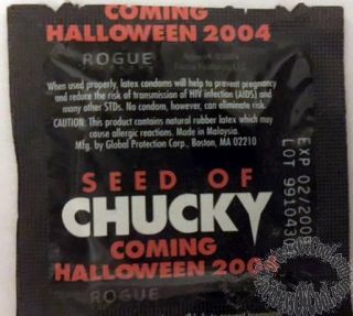 CHILDS PLAY - SEED OF CHUCKY CONDOM - Movie Promotional Item - 3
