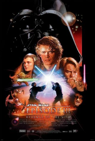 Star Wars Episode Iii Revenge Of The Sith Movie Poster Ds Final 27x40