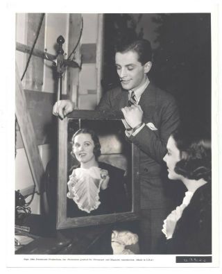 1934 Phillips Holmes Private Scandal 8x10 On Set Candid Mary Brian