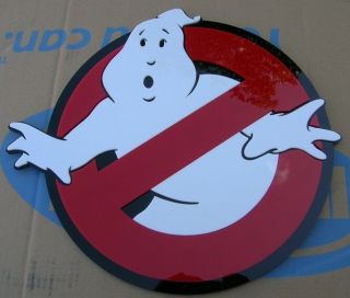 Slimer 3D and Ghostbusters 3 - D ART sign emblems Murray monster movie DVD 2