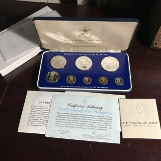 Philippines 1978 8 - Coin Proof Set With Case,  Certificate & Literature Complete