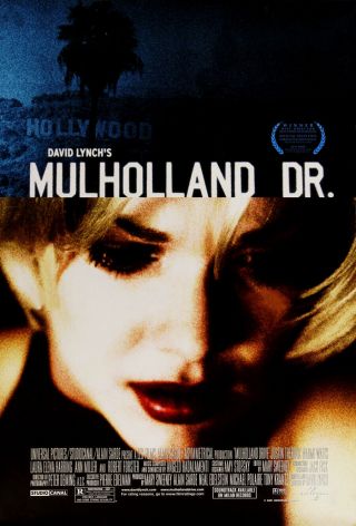 Mulholland Dr.  Drive Movie Poster 2 Sided Ver B 27x40 Laura Harring