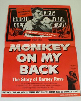 Monkey On My Back 1957 Movie Film Studio Pressbook Hooked On Dope / Drugs