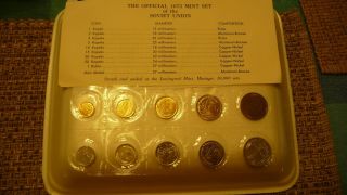 1973 Soviet Union Official 10 Coin Set