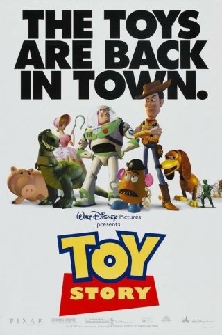 Toy Story Movie Poster 2 Sided 27x40 Disney Tim Allen Tom Hanks