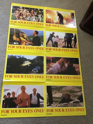 Vintage Movie Poster Lobby Card James Bond 007 For Your Eyes Only 1981
