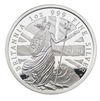 2020 Great Britain 1 Oz Proof Silver Britannia 2£ | Ngc Pf69 Uc | In Ngc Top 219