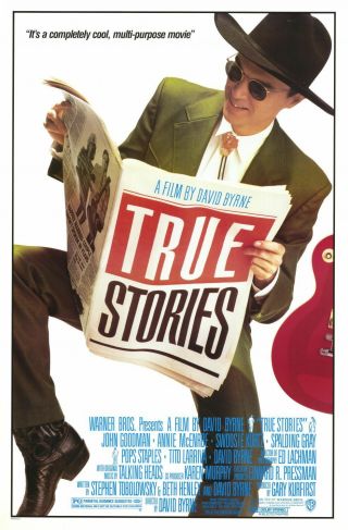True Stories David Byrne Musical Rolled Single Sided 27x40 Movie Poster 1986