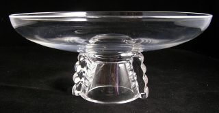 Steuben Art Glass Footed Center Piece Bowl