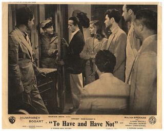 To Have And Have Not Lobby Card Humphrey Bogart Lauren Bacall 1944