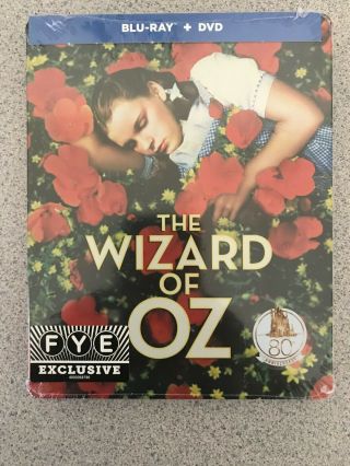 The Wizard Of Oz Steelbook Blu Ray,  Dvd 80th Anniversary Limited Edition